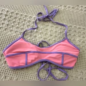 Aerie - Pink/Purple Bikini Top - Size S